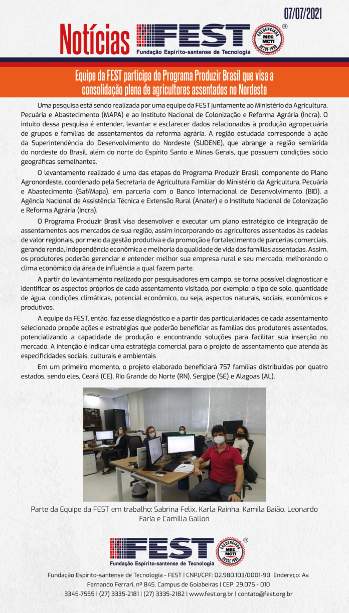 Reportagem - Programa Produzir Brasil