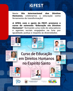 1247- UFES E FEST promovem formação em educação em direitos humanos no Dia Internacional dos Direitos Humanos